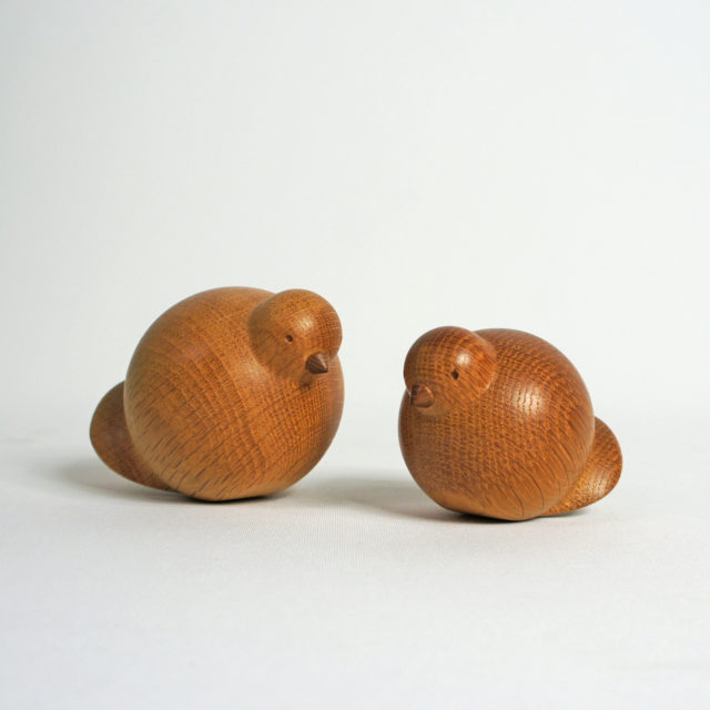 太田久幸 作 “Hisa Craft”「親子鳩 」