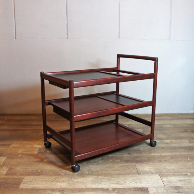 70’s Denmark “dyrlund” Mahogany Wagon / Trolley
