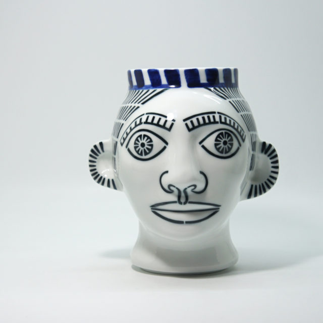 Spain “SARGADELOS” Man Head Sculpture Vase