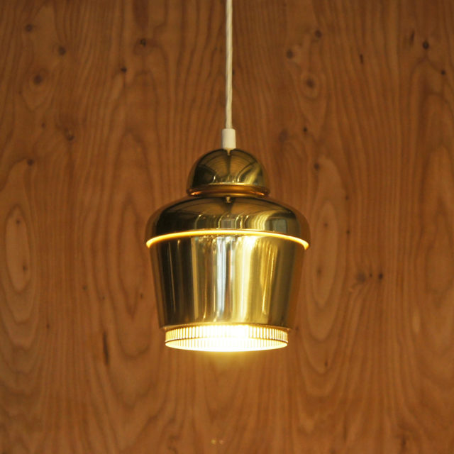 artek “Alvar Aalto” Design “A330 Golden Bell” Brass Lamp