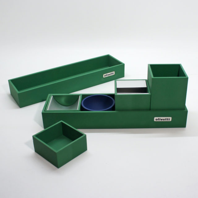 50’s Vintage “Bruno Munari” Design “olivetti” Desk Set