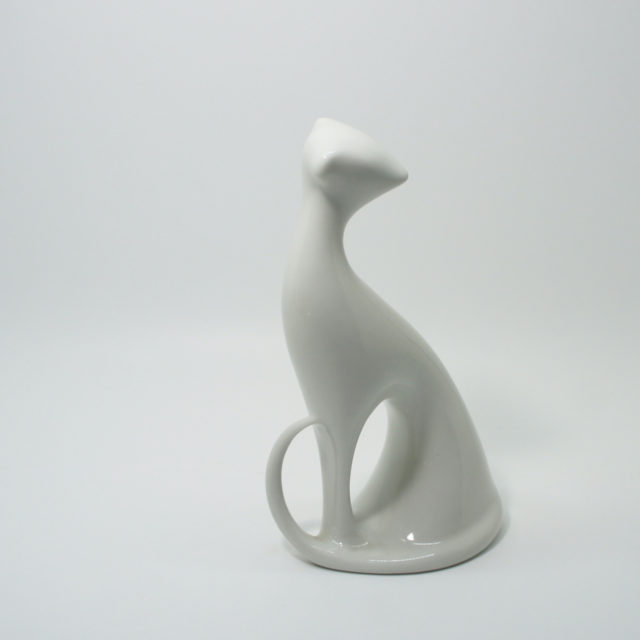 Czech “Jaroslav Ježek” Porcelain「Cat」Figure for “Royal Dux”