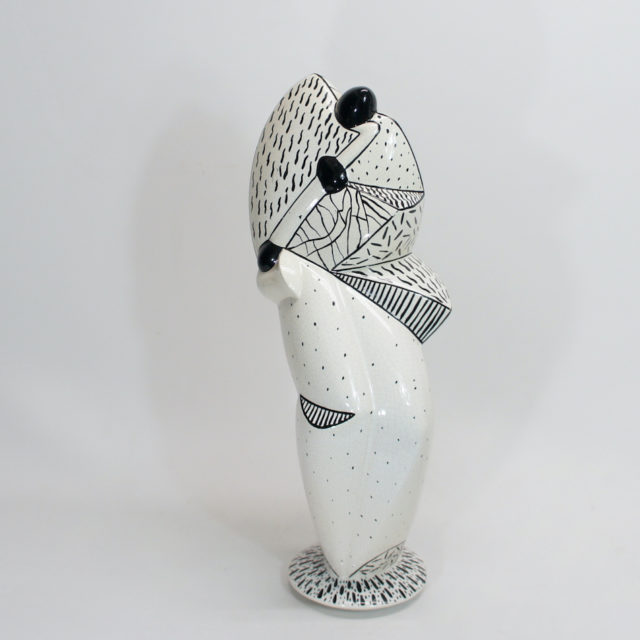 Postmodern / Cubism Pottery Sculpture ” Heide Warlamis ” ?