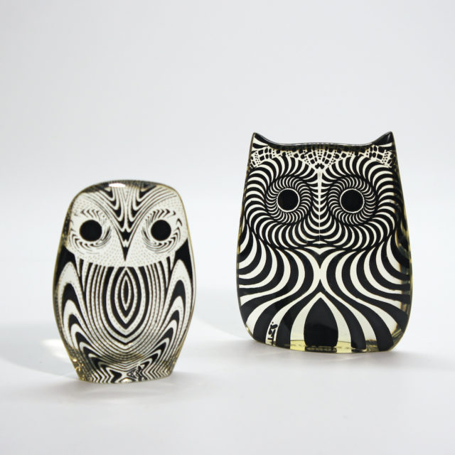 60’s Brazil “Abraham Palatnik” Lucite Sculpture「Owl」2-type