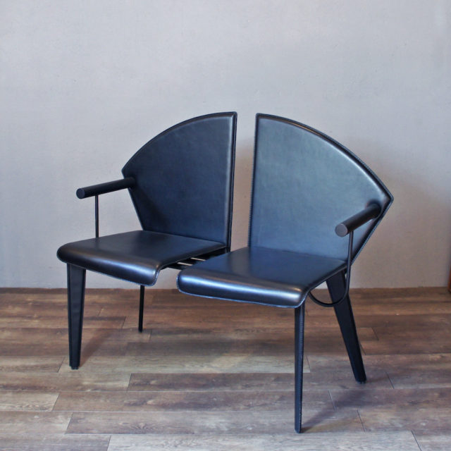 80’s Italy “NAOS” Symmetrical Design Bench Chair