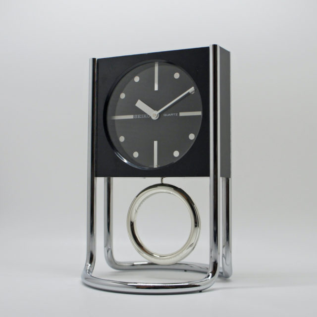 80’s SEIKO Modern Design Pendulum Table Clock