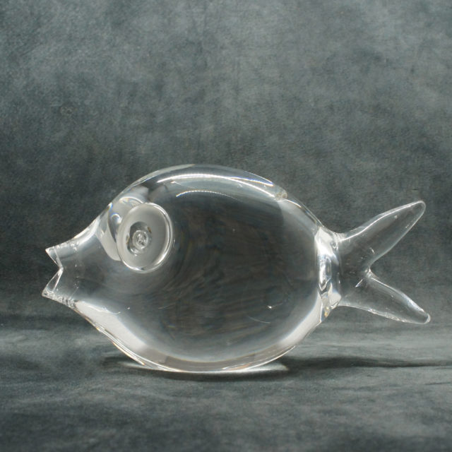 “Steuben” Crystal Puffer Fish by “George Thompson”
