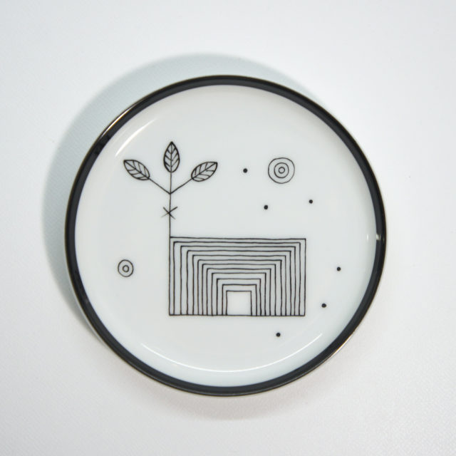 1929 “Josef Hoffmann” Design “Mythos” Small Plate by “AUGARTEN WIEN” for “Austrian Airlines”