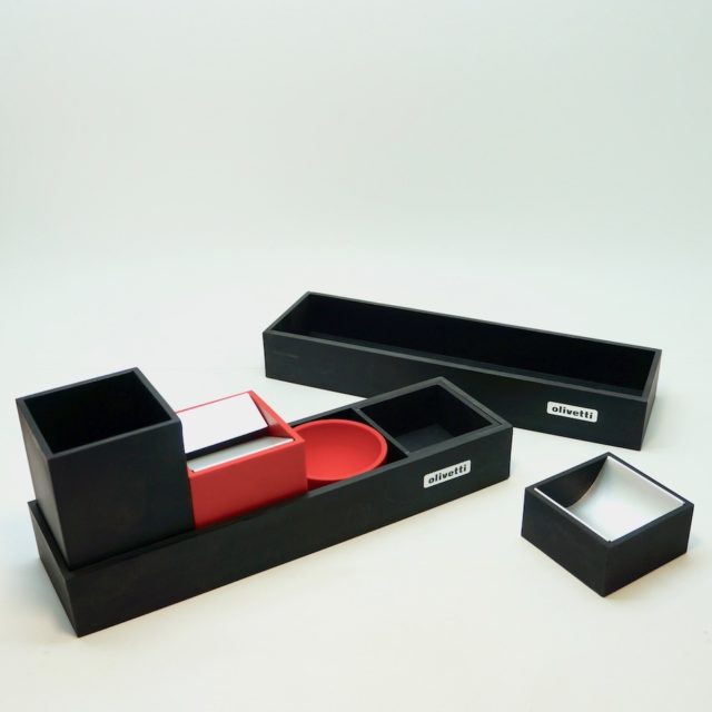 1950’s Vintage “Bruno Munari” Design “olivetti” Desk Set (BK)