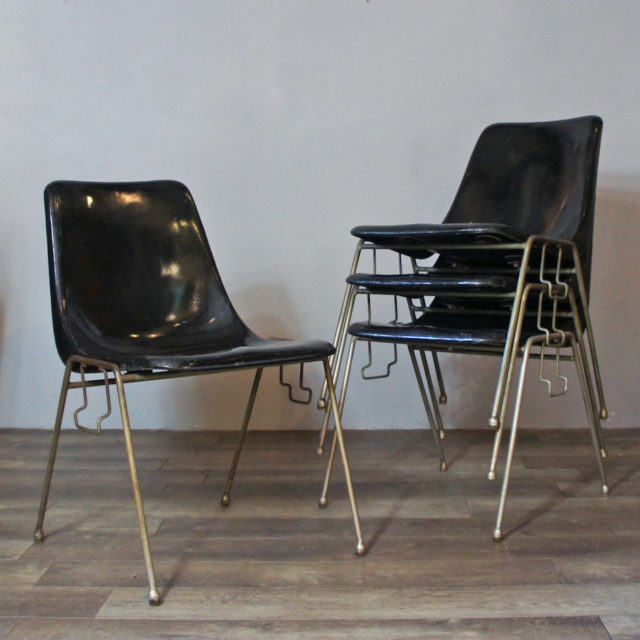 60’s “寿商店 / コトブキ” FRPスタッキングチェア ※希少シェル&レッグモデル