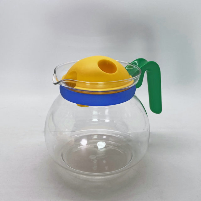 Germany “JENAER GLAS” 80’s Pop Multi Color Tea Pot