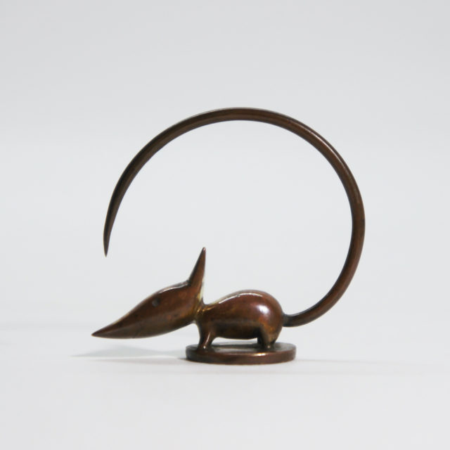 Austria “karl Hagenauer” 1920’s Brass Mouse Ornament