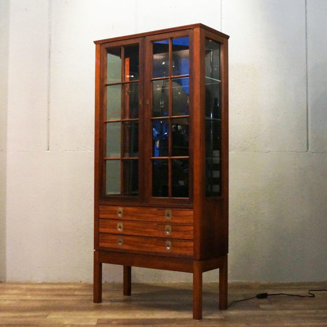 60’s Norway “Bruksbo” Rosewood Curio Cabinet by “Torbjørn Afdal”