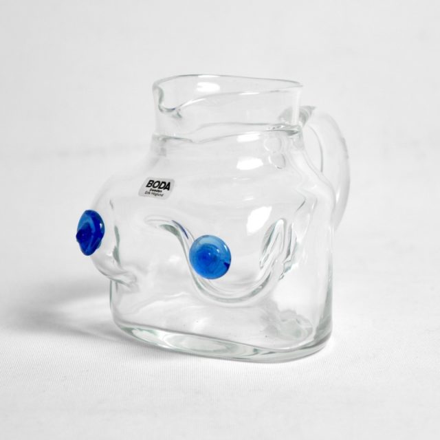 60’s Sweden “Erik Höglund” Design Female Torso Glass Pitcher for “BODA”