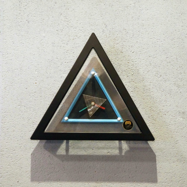 80’s Postmodern Design Layer Triangle Clock