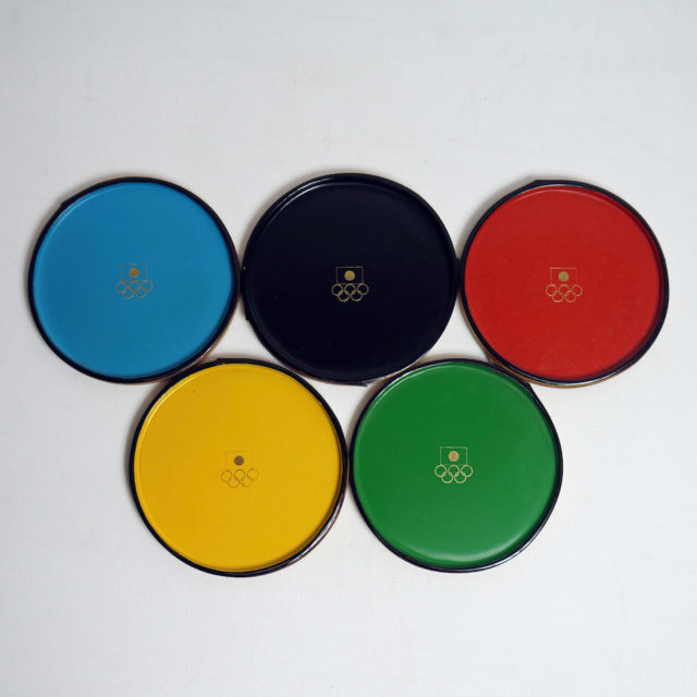 1964年”東京オリンピック”公認 “Craft Center Japan” 竹工芸コースター