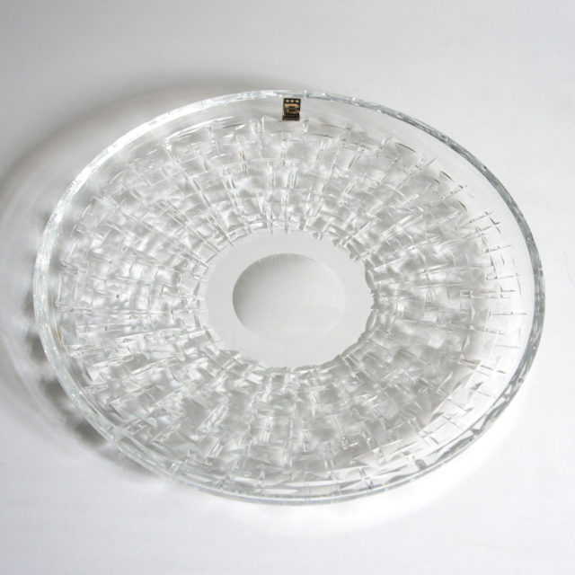 70’s Czech “Borocrystal” Cut Crystal Plate