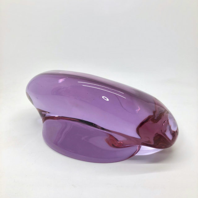 1988 “増田洋美” Neodymium Oxide Glass Art Sculpture