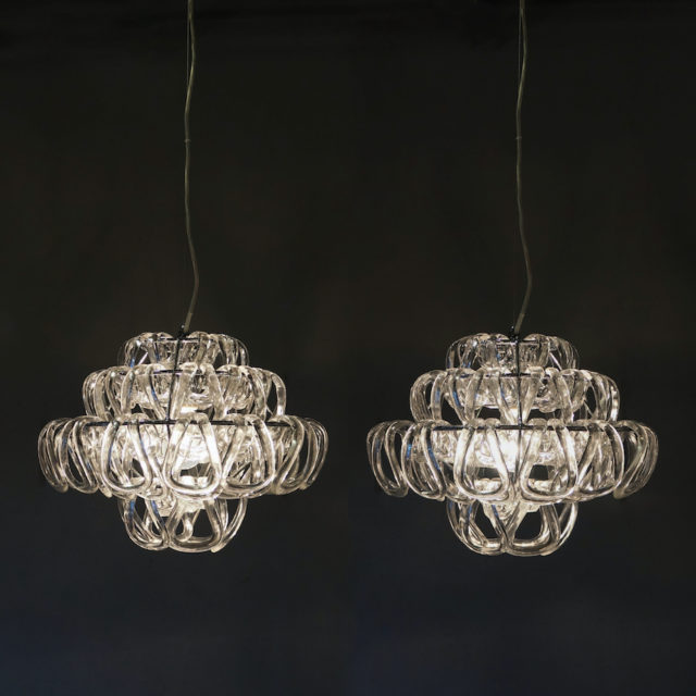 1967 “Angelo Mangiarotti” Design “VISTOSI” Pendant Lamp “Giogali SP35”