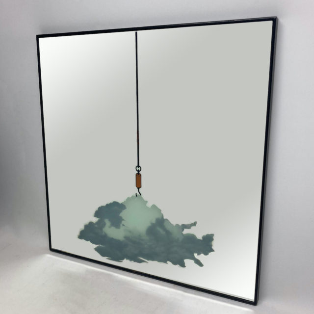 80’s Surrealism Graphic Art Mirror