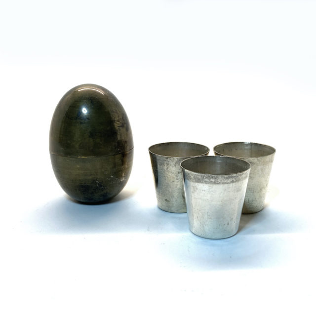 Vintage England Brass Egg / Nesting Shot Cup