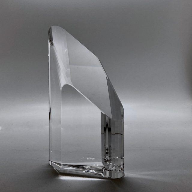 Polyhedral Cutting Optical Art Crystal Sculpture