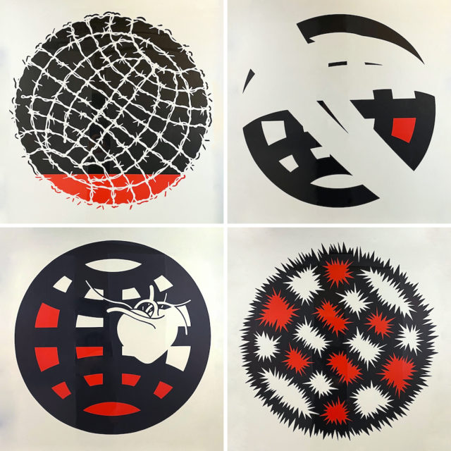 1990 “福田繁雄” Signed Silkscreen「ILLUSTRICK / イラストリック」Poster ED:20 (A〜D)