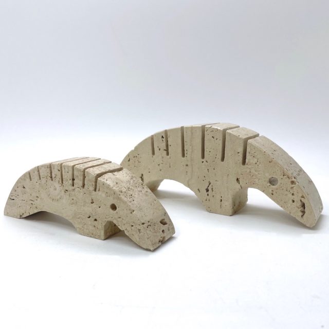 Italy “Fratelli Mannelli” Travertine Animal Figure「Anteater」