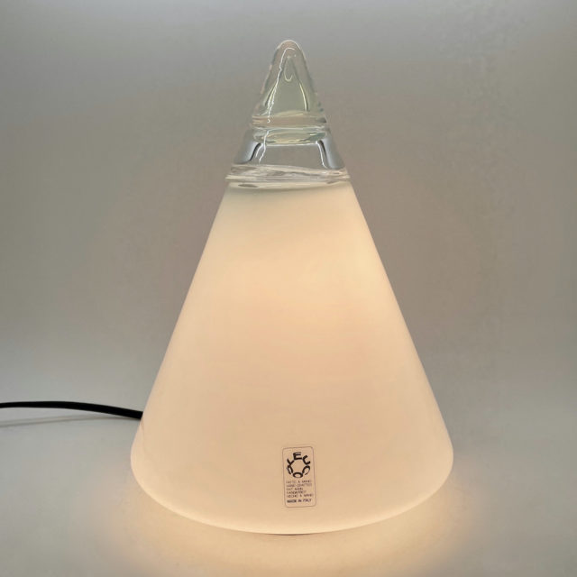70’s “Leucos” Murano Glass Table Lamp “Rio” by “Giusto Toso”