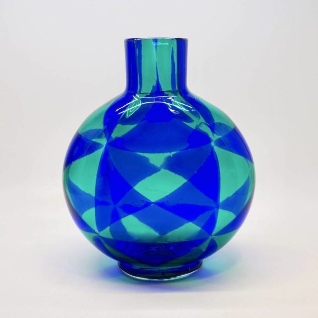 60’s Murano Italy “Barovier & Toso” Intarsio Vase by “Ercole Barovier”