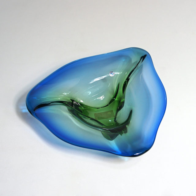 60’s Cezch “Borocrystal / Chribská” Art Glass Bowl by “Josef Hospodka”