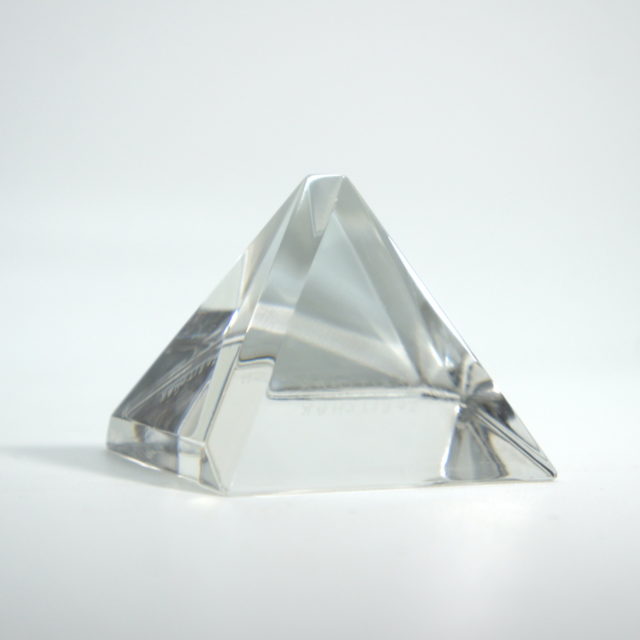 Slovakia (Czech) “Yan Zoritchak” Glass Pyramid Sculpture