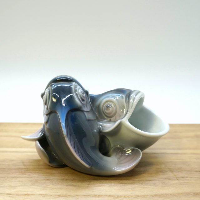 オールド香蘭社 双魚フィギュアの器