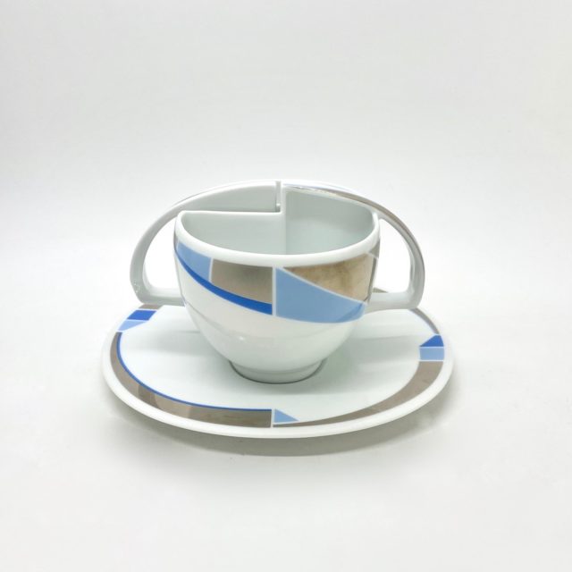 “Rosenthal” Artist Collection Nr.24 Pair Cup by “Antje Brüggemann”