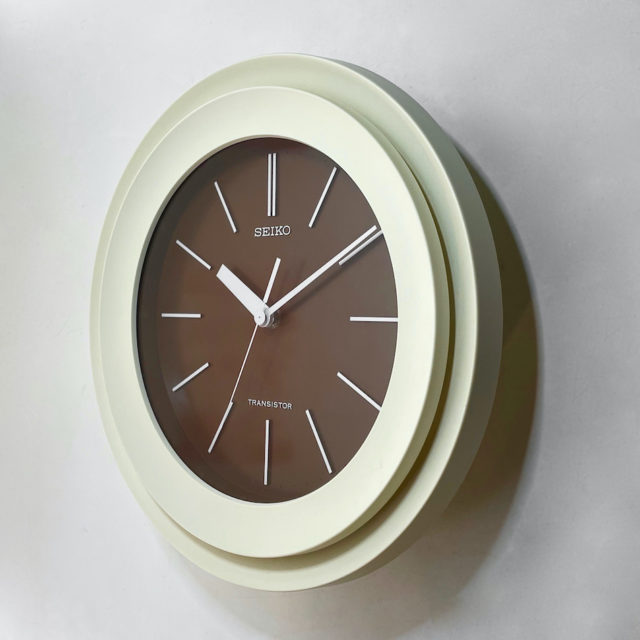 70’s “SEIKO” Space Age Design Round Wall Clock