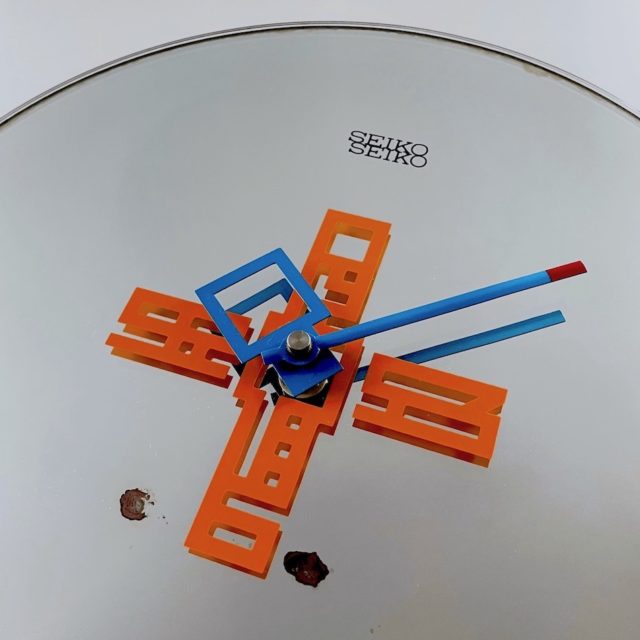 80’s “馬場雄二” デザイン “SEIKO” ミラークロック