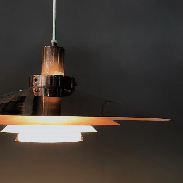 70’s 総純銅製シェード ペンダント / All Pure Copper Shade Pendant Lamp
