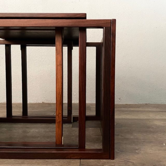 Denmark “Kai Kristiansen” Rosewood Nest Tables Model-33 for “Vildbjerg Møbelfabrik”