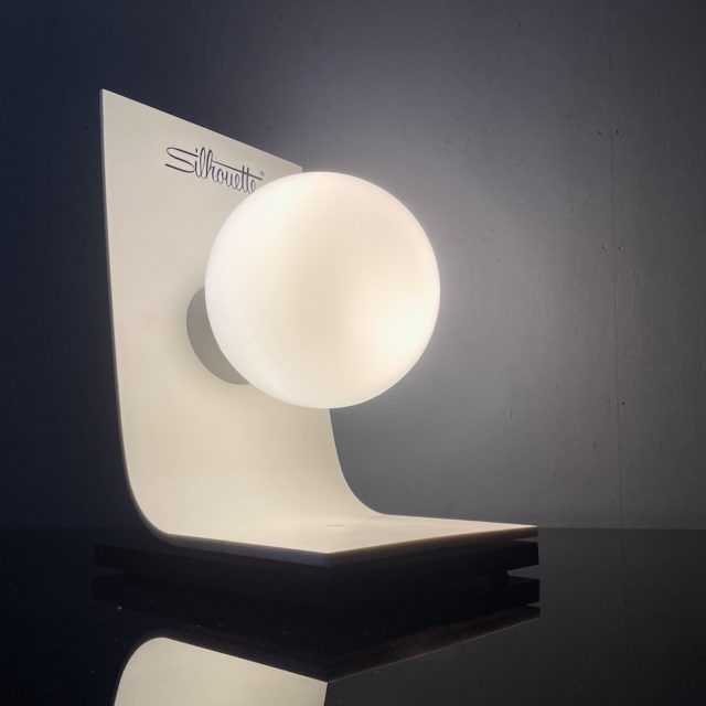 Vintage Austria “Silhouette” Eye-ware Display Stand Custom Space Age Lamp : Graphio Original Re-Make