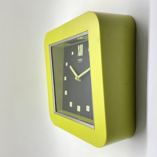 70’s ‘Citizen” Space Age Design ClocK “Synclock” (Square)