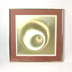 Gold Spiral Optical Art
