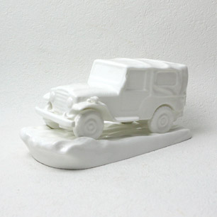 日本陶器会社 オールドノリタケ製 “TOYOTA ランドクルーザー20系” Figure Novelty