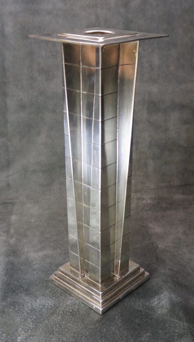 Vintage “Kirk Stieff” Art Deco Shape Silver Candle Stand