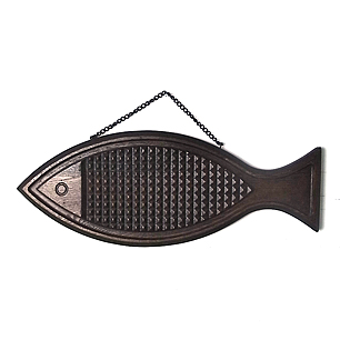 Oak Wood Fish Door Knocker