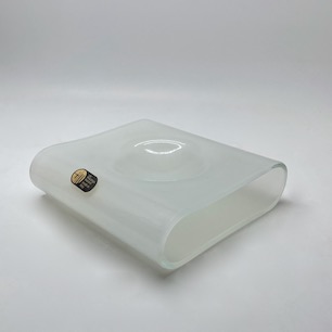 60’s Italy “Carlo Nason” Design Glass Tray for “A.V Mazzega”