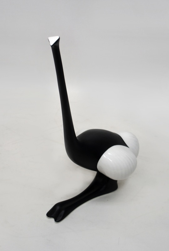 Czech “Jaroslav Ježek” Porcelain「Ostrich」Figure for “Royal Dux”