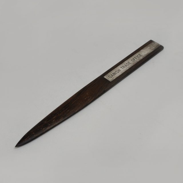 “DANISH TRADE OFFICE/デンマーク貿易省” Rosewood Paper Knife