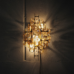 U.S. Vintage Wall Chandelier Sculpture