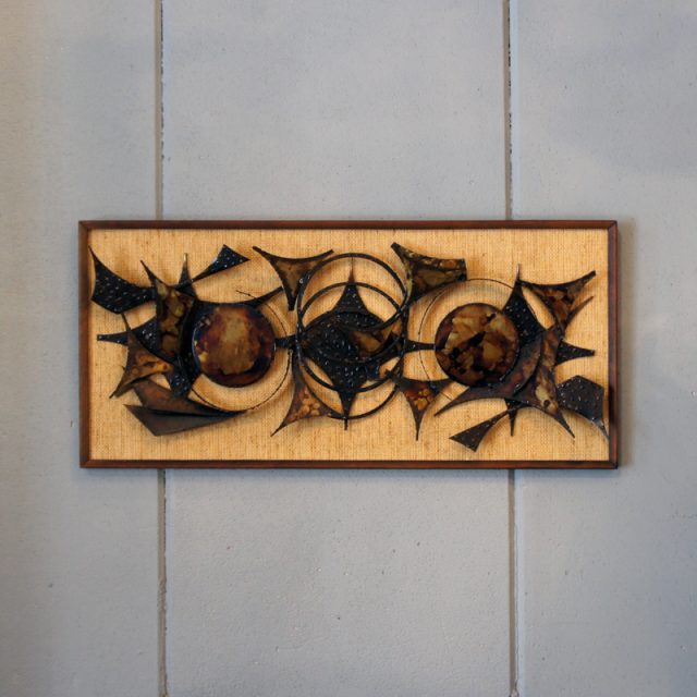 70’s Denmark “Henrik Horst” Metal Wall Sculpture