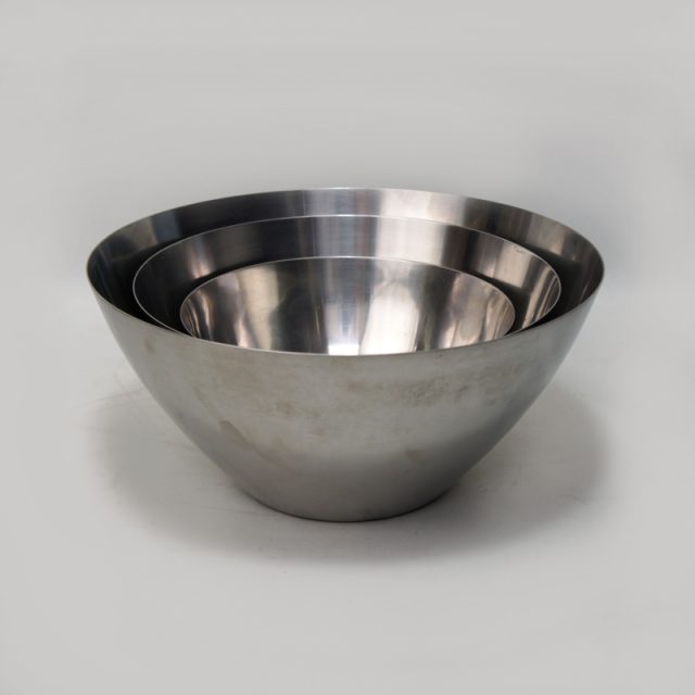 60’s Denmark “Lundtofte” Stainless Stacking Bowls